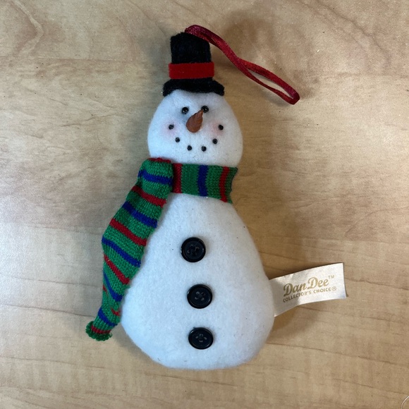 Vintage Dan Dee collectors choice snowman ornament - Picture 1 of 2